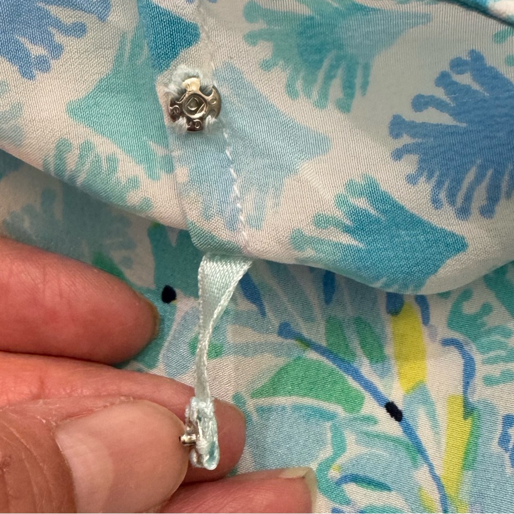 Lilly Pulitzer Lindamarie Silk Caftan XXSX (fits0-4) please read - Picture 10 of 12